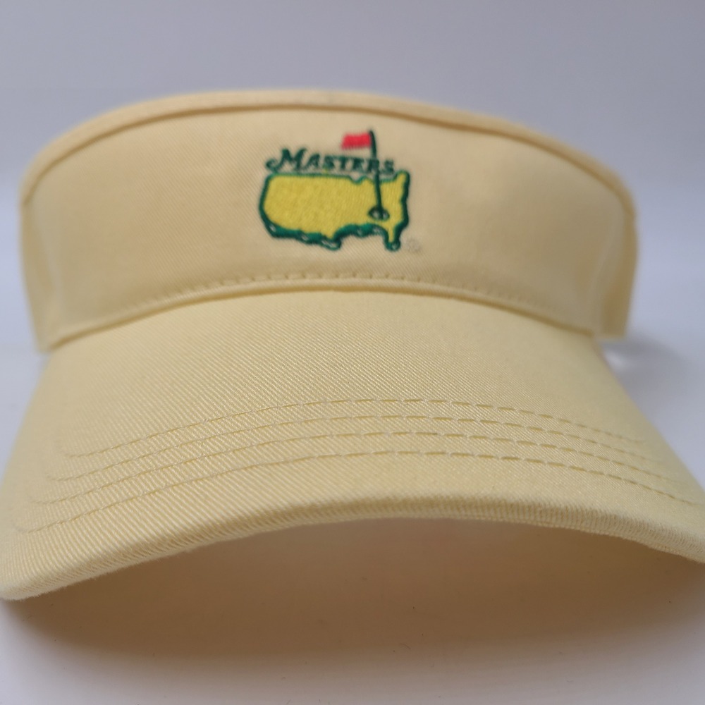 Women Masters Visor Hat Adjustable American Needle Yellow Green Golf Ladies Fit - Picture 2 of 11